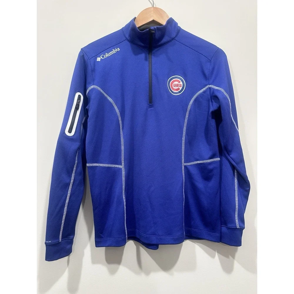 Columbia Golf Chicago Cubs Men's Quarter Zip Medium‎